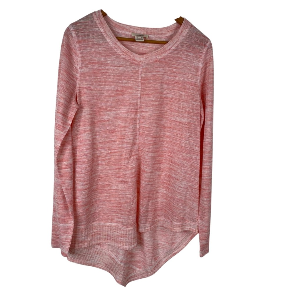 Sundance Beautiful Dreamer Asymmetrical Lightweight Tunic Sweater Top Large Pink